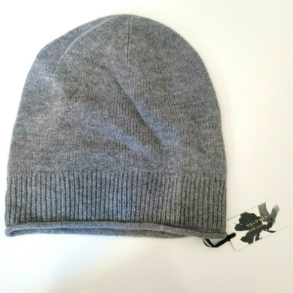 Halogen Accessories - NWT Nordstrom Halogen Slouchy Cashmere Women's Beanie Gray